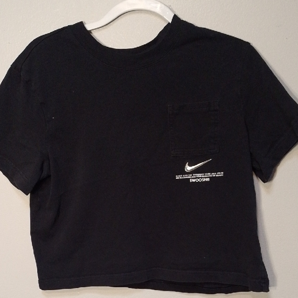 Nike Black Short Sleeve Tee Minimalist Design